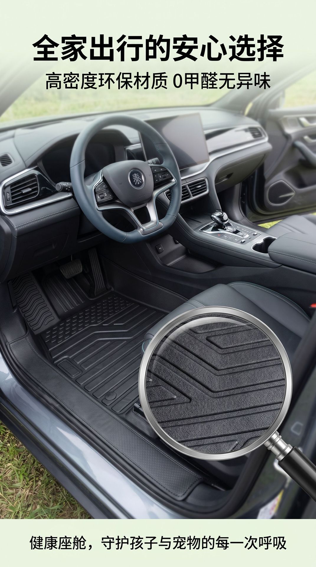 Tpe Floor Mats for Byd Qin L Model, Waterproof and Dustproof Car Interior Accessories, Environmentally Friendly Tpe Floor Mats