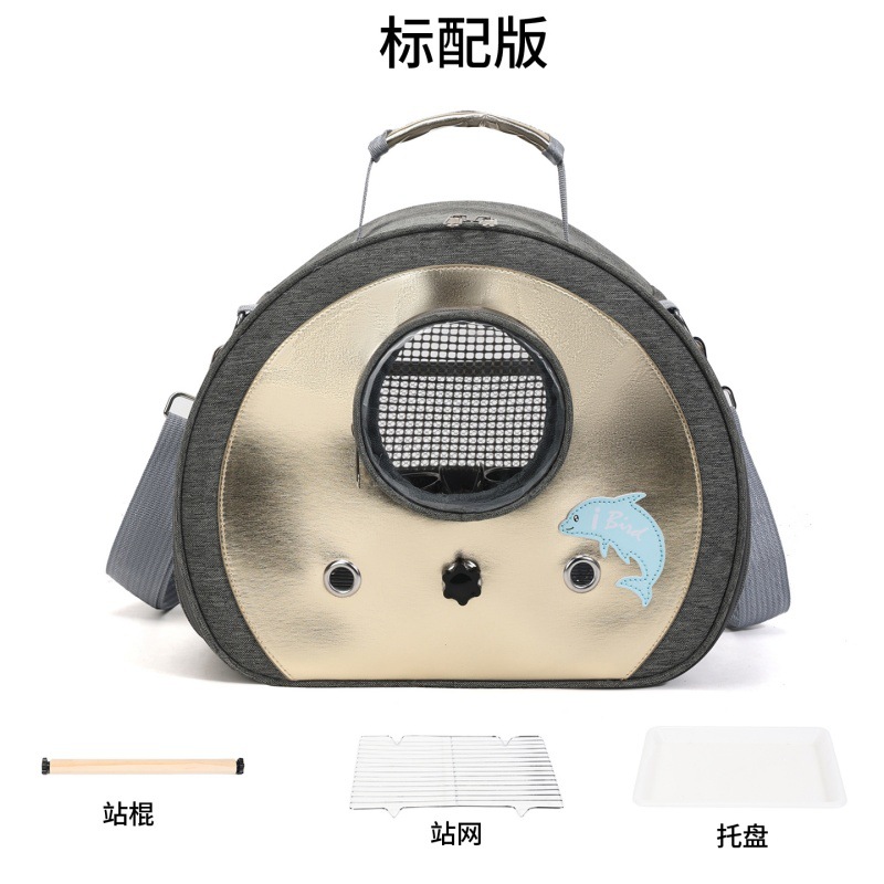 Hola novia pequeña bolsa de perro de sol, bolsa de pájaros, bolsa de mascotas, transpirable, transparente, portátil de un solo hombro