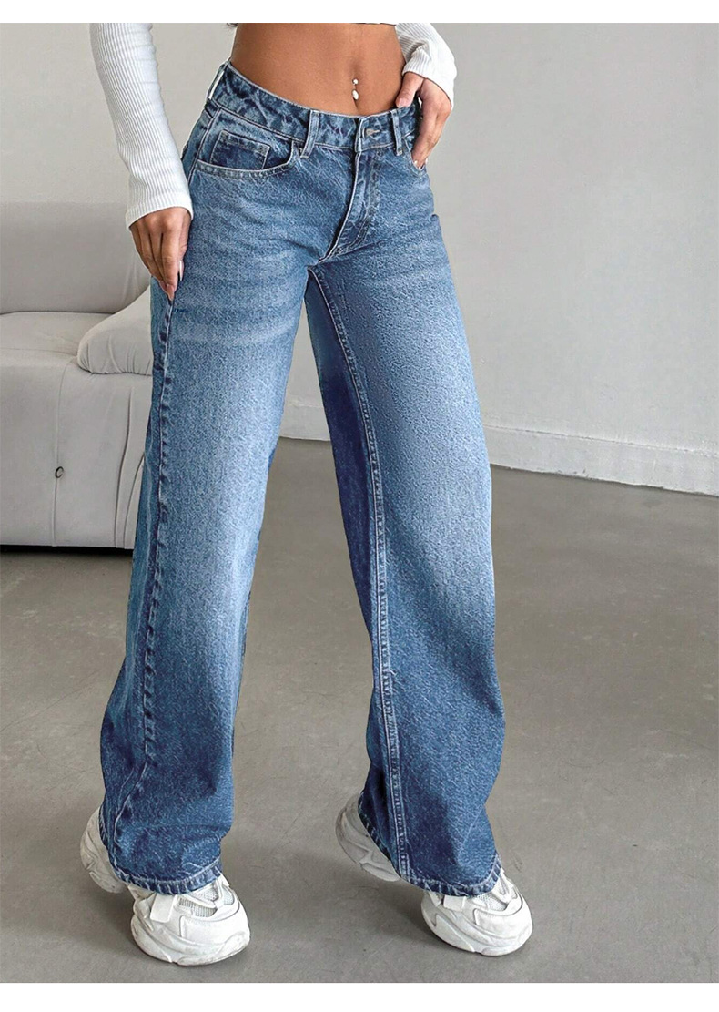 Low-Rise Relaxed Fit Stretch Jeans – Vintage Washed & Ultra-Comfy (S-XL, 2 Colors)_mkmklike.com