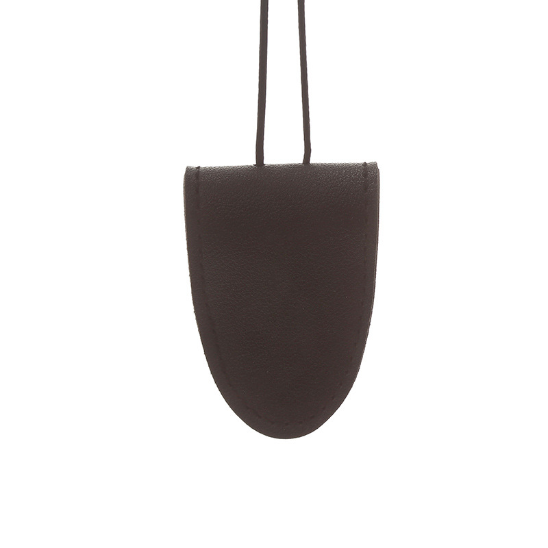 Tendencia de cuello de cuero cuello de cuero abrazadera de gafas de moda temperamento simple accesorios de moda bolsa de llaves gafas de sol almacenamiento