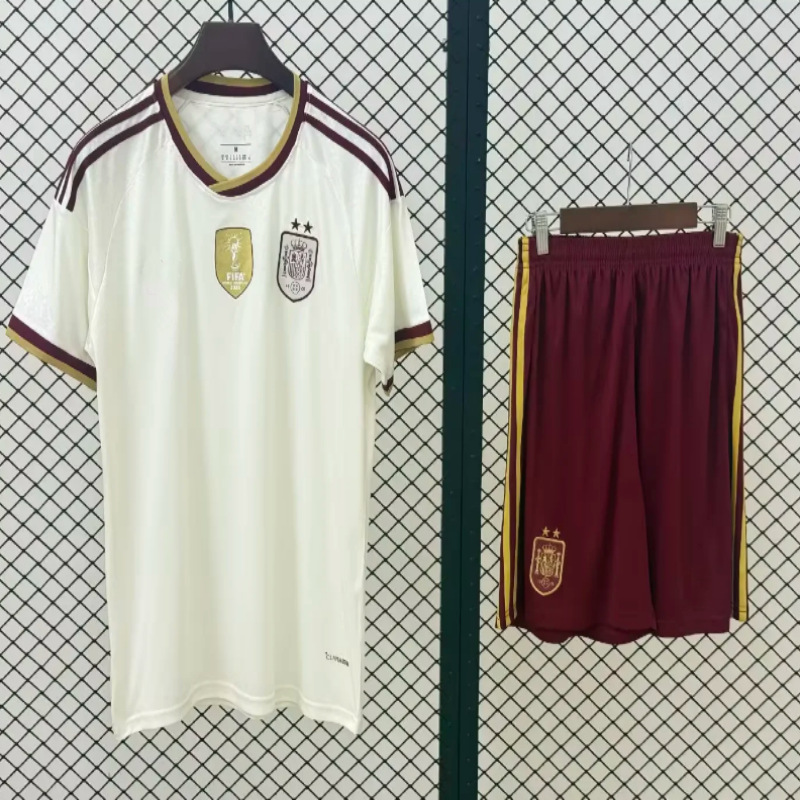 Football Uniform Set 2026 World Cup Champion Spain Football Uniform Set Home and Away Yamal Jersey Double Star