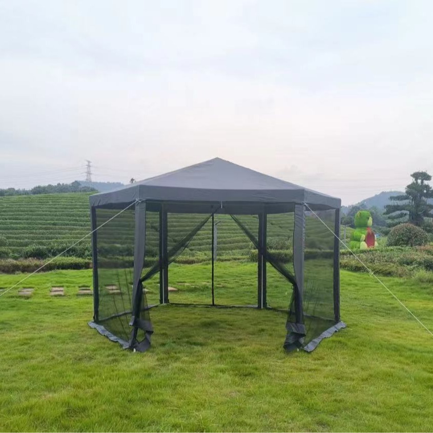 户外2*2*2插管棚六脚帐篷避雨遮阳 家庭聚会凉棚 简易搭建