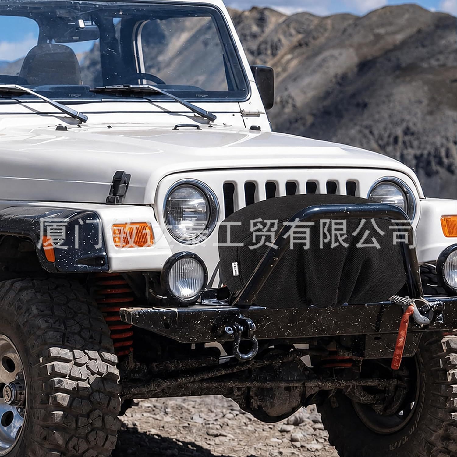 Winch cover made of 900D Oxford fabric, waterproof and dustproof protective cover for winches, available in stock and popular for cross-border sales