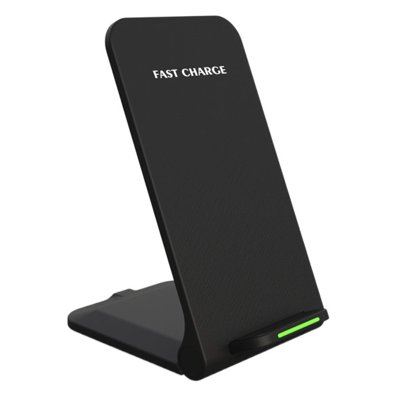 Трансграничное взрывное Беспроводное зарядное устройство Быстрая зарядка Складная Вертикальная настольная подставка Универсальная беспроводная Зарядная база для мобильного телефона