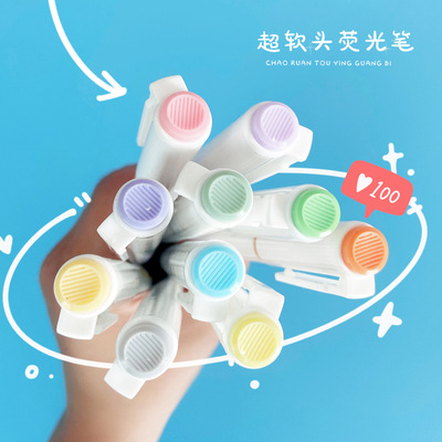 Macaroon Color Eye protection Fluorescent pen student sign Emphasis marking pen painting note colour Multicolor Pen