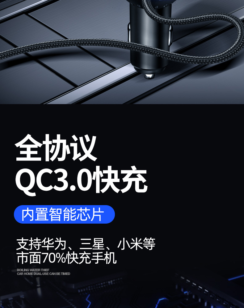 Source Factory Multifunctional Car Charger Ultra-Small Inverter 12V24V to 220V Socket Apple Pd Fast Charging