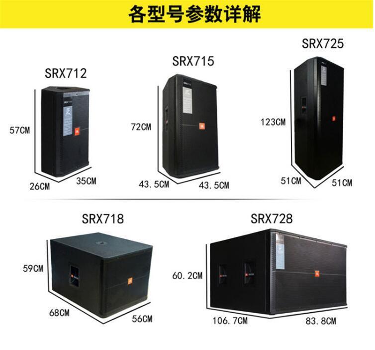 SRX725/SRX715/SRX712 プロフェッショナル デュアル 15inch ハイファイ ステージ スピーカー パフォーマンス ウェディング フルレンジ オーディオ|undefined