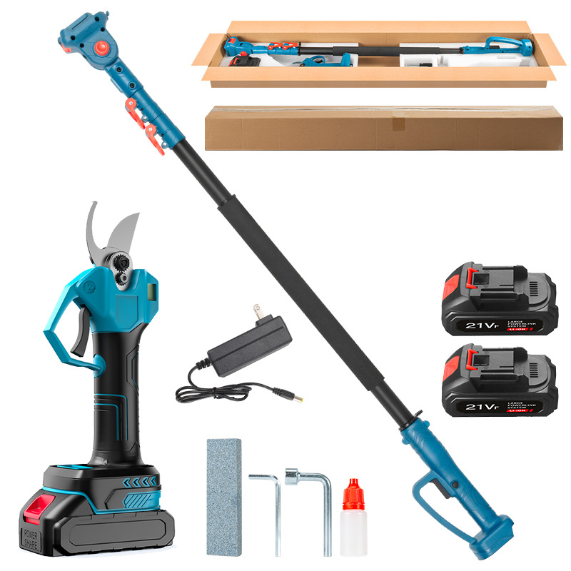 Lcd pruning shears (5 batteries) second battery + extension pole