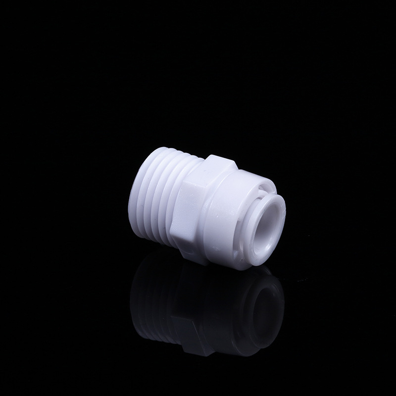 Recto a través del purificador de agua K1068 conector de la máquina de agua pura 4 puntos de giro del tornillo del diente exterior 3 puntos conector rápido accesorios universales consumibles