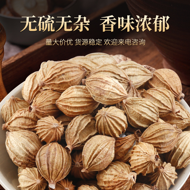 Guizhou Xiangsha Ren 0.5kg Wholesale Maosharen 500g Xiangsha Ren for Stewing Meat, Yangchun Sha Ren for Braised Dishes, Spices, Sichuan Peppercorns