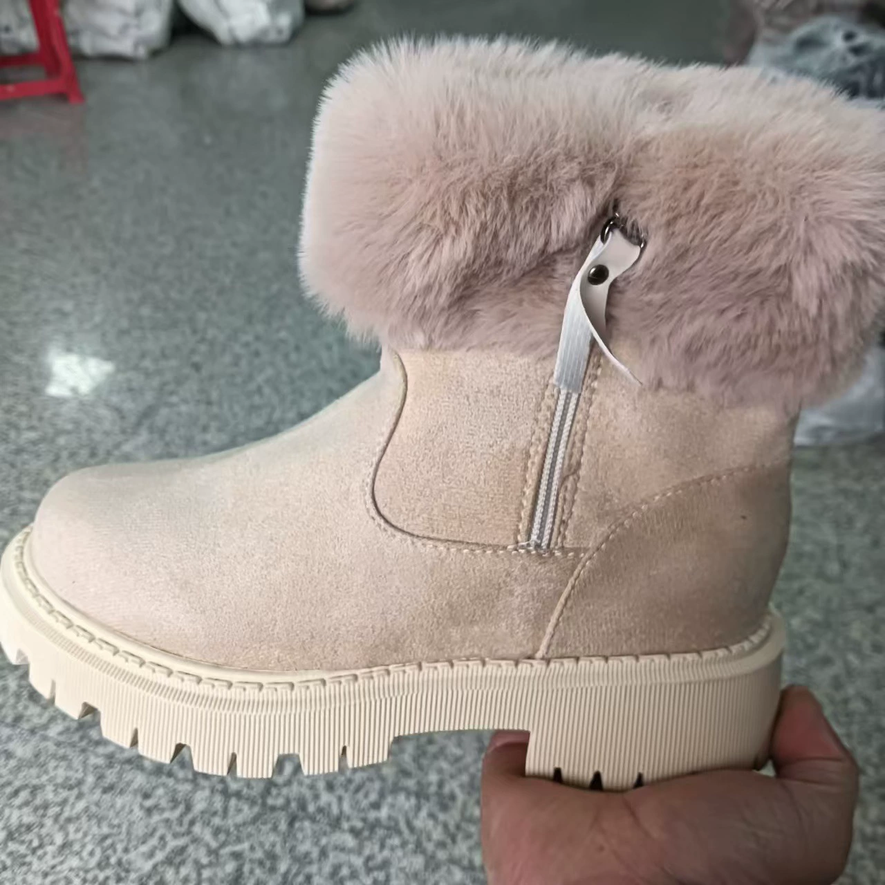 Trend winter warm boots, 2023, mid-length