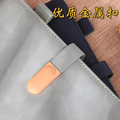 Source Factory Business Notebook Wholesale Meeting Office Metal Clip Notepad High-Quality Notebook Set Customization