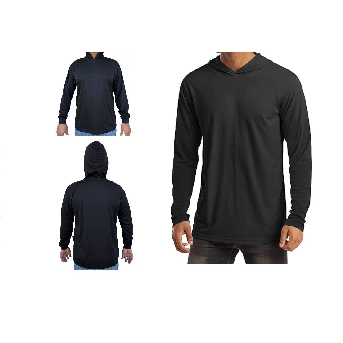 2025新款跨境代发新款连帽衫橙色黄色加里色或黑色高能见度