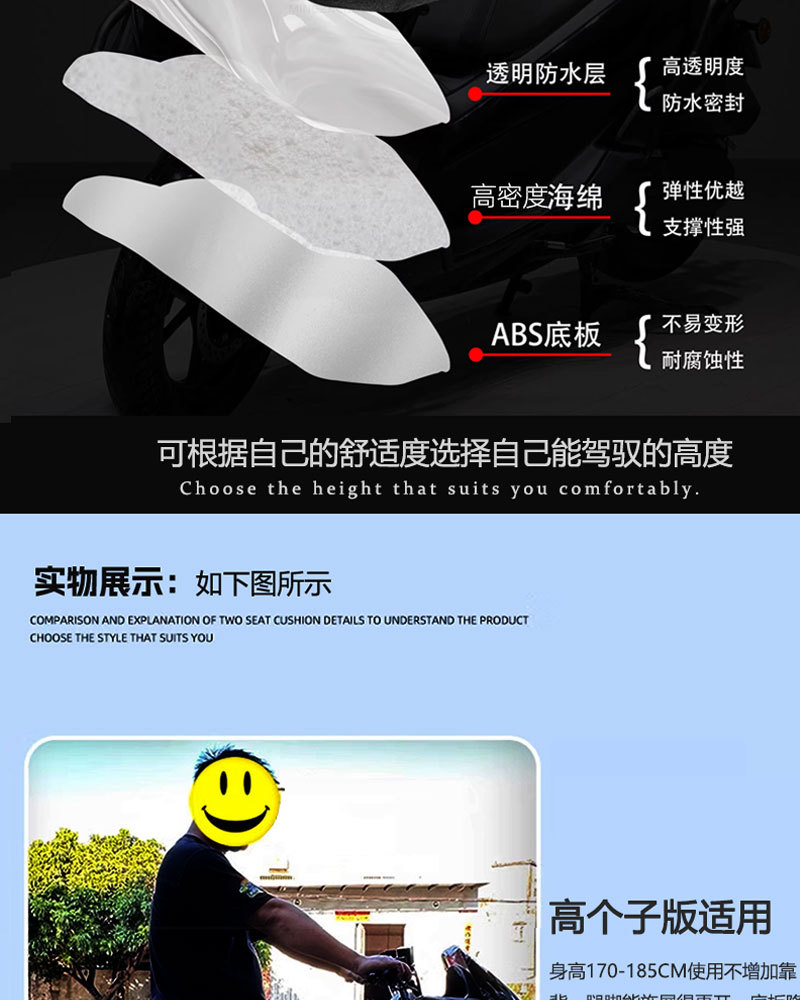 Customized 23-25 Models of Pcx160 Modified Seat Cushion Motorcycle Seat Seat Cushion New Waterproof Accessories