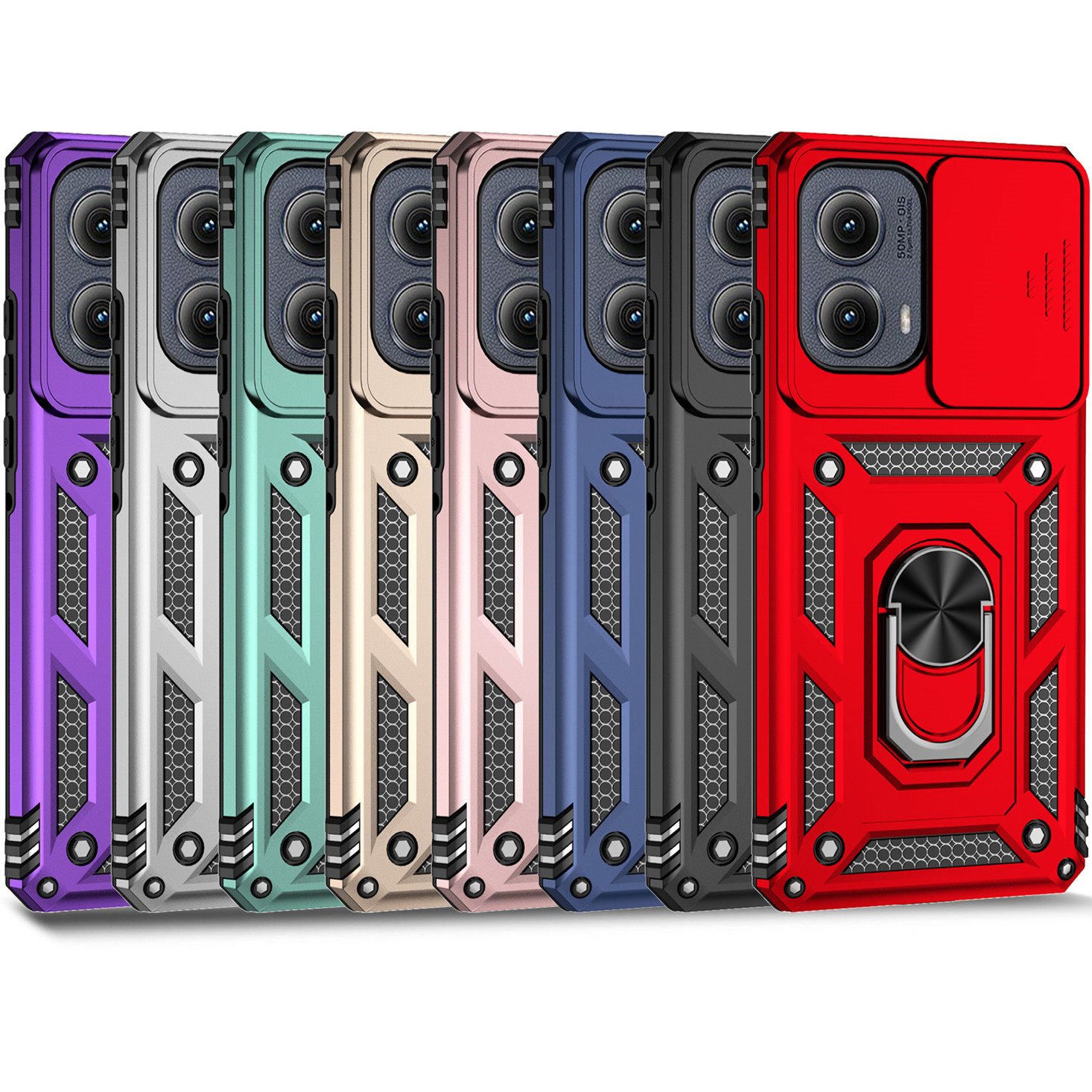 Sliding Window Two-In-One Motog60S Phone Case Suitable for Motorola G50/G32 with Ring Holder Razr Cross-Border G5G