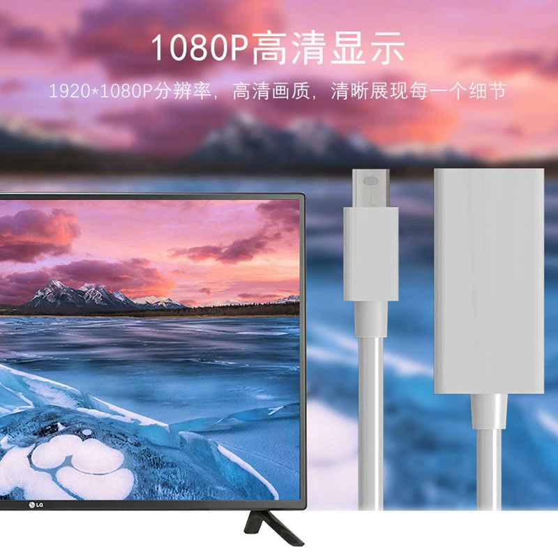 Кабель Mini DP на HDMI 4K, адаптер Lightning, кабель Mini DP → HDMI, конвертер для компьютера и ТВ