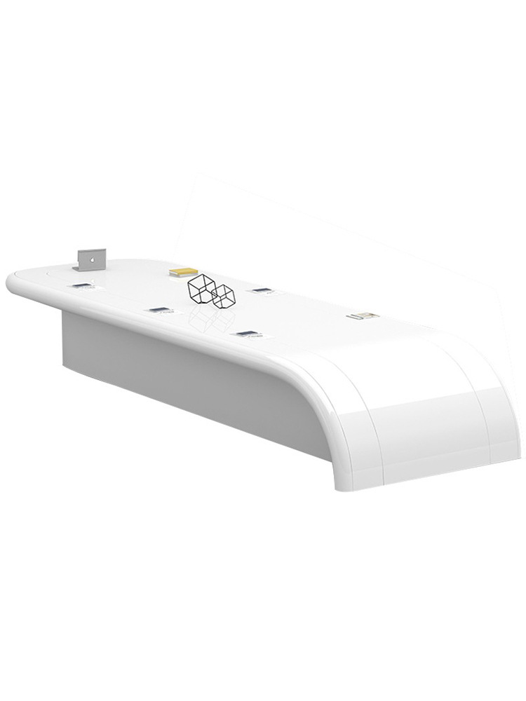 Large Paint Conference Table Long Table Modern Simple Modern White Creative Conference Room Long Strip Negotiation Table and Chair Combination
