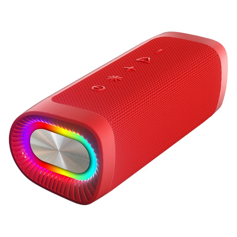 2024 nuevo altavoz inalámbrico Bluetooth con luz RGB subwoofer de gran volumen al aire libre portátil tela impermeable audio