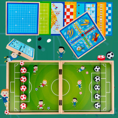 Wooden bouncing chess, flying chess, desktop catapulting game, children's educational board game, multifunctional toy chess