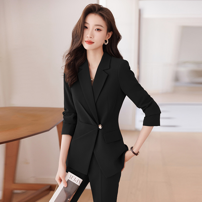White autumn professional elegant classic suit jacket