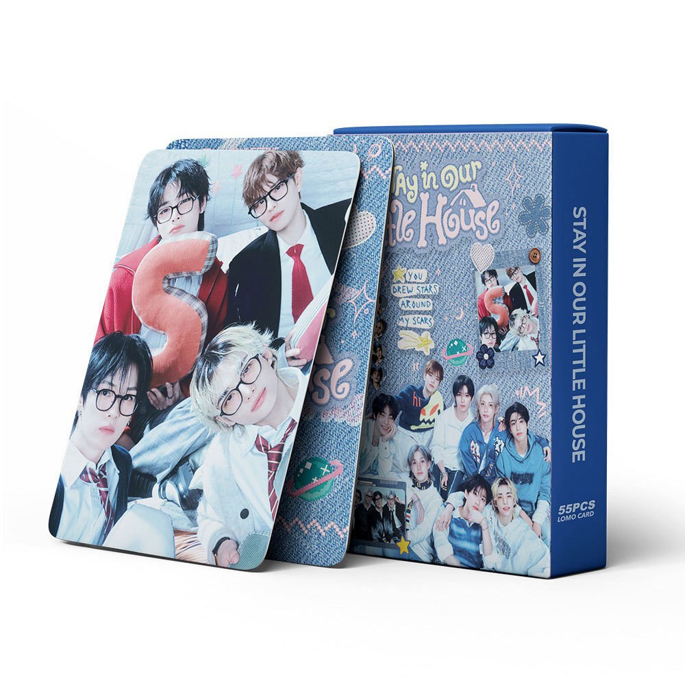 Cadena total de gran cantidad de nuevos productos en stock 55 tarjetas de álbum SKMyBreath KPOP estrella alrededor de la tarjeta de colección LOMO