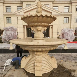 石雕;景观雕塑;喷泉水景