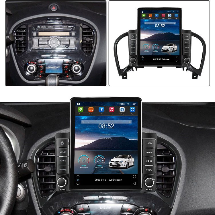 Подходит для Nissan Juke 2010-2014, вертикальный экран автомобиля, Android-навигатор, каменная планшетная машина
