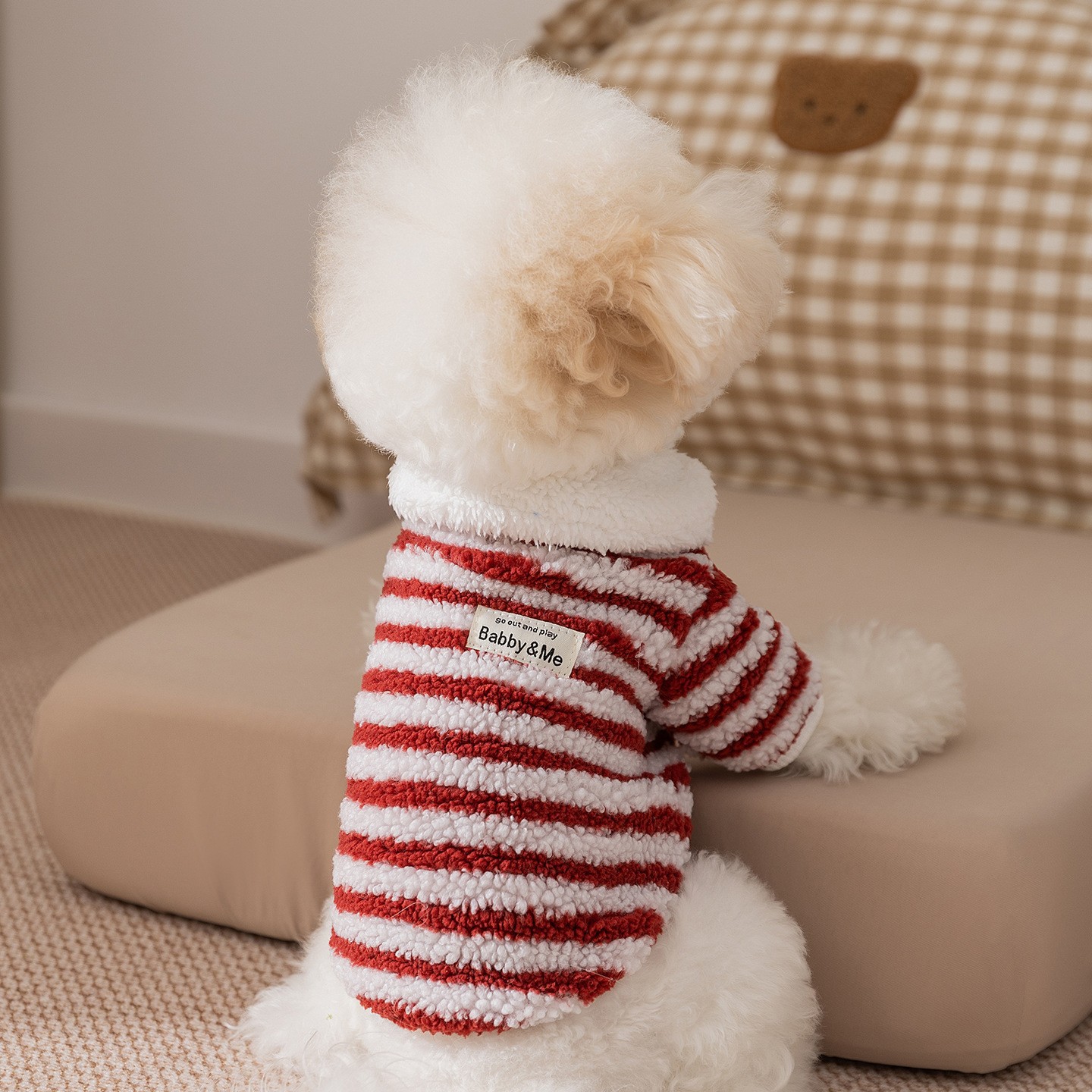 Термобелье для домашних животных→красный флис