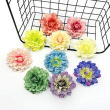 北欧小丽菊牡丹 直径8cm莲花花头 diy手工头饰簪花配件 花墙装饰