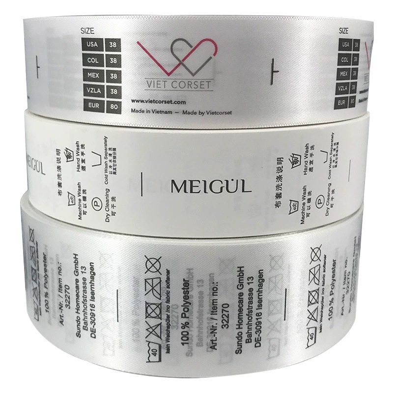 Моющаяся этикетка, синтетическая лента из полиэстера с моющейся этикеткой, хлопок с тканевой этикеткой, нижняя моющаяся этикетка, красочная моющаяся этикетка