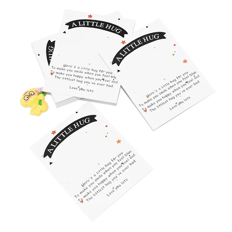 跨境热卖little hug暖心拥抱卡纸手链手串展示架饰品装饰卡片贺卡