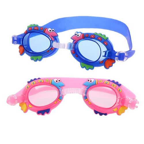 [Manufacturer wholesale] Cute waterproof and anti-fog children's swimming goggles learning swimming goggles baby cartoon goggles with adjustable straps