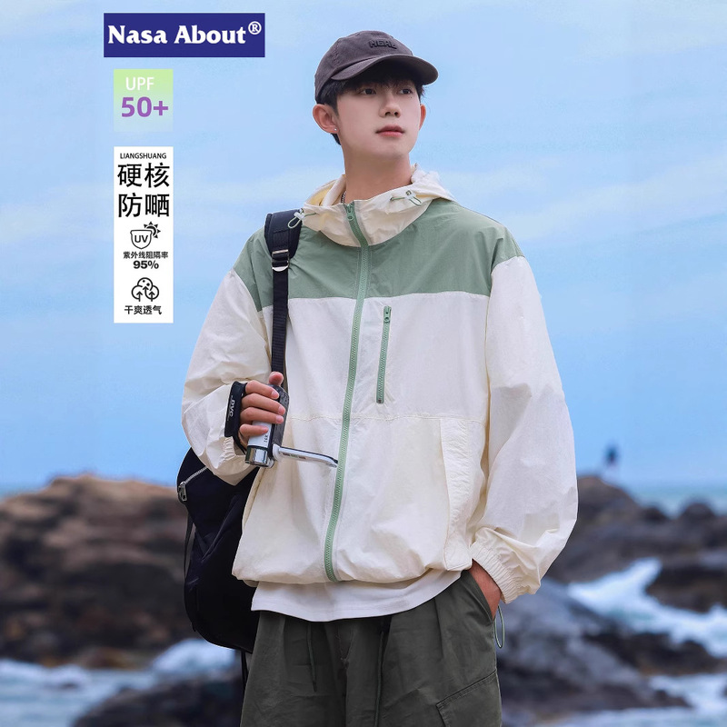 Nasa Summer Uv Protection Sun Protection Clothing for Men 2026 New Ice Silk Fishing Sun Protection Clothing Skin Jacket Jacket
