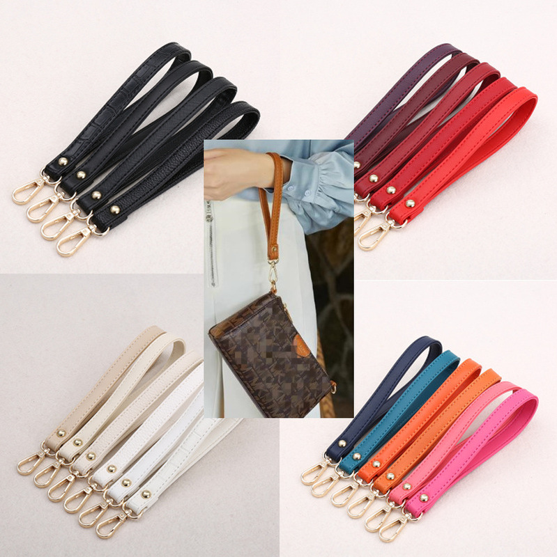 Handbag Clutch Wrist Strap Accessories Handbag Strap Portable Strap Black Red Rose Red All-match Bag with Children