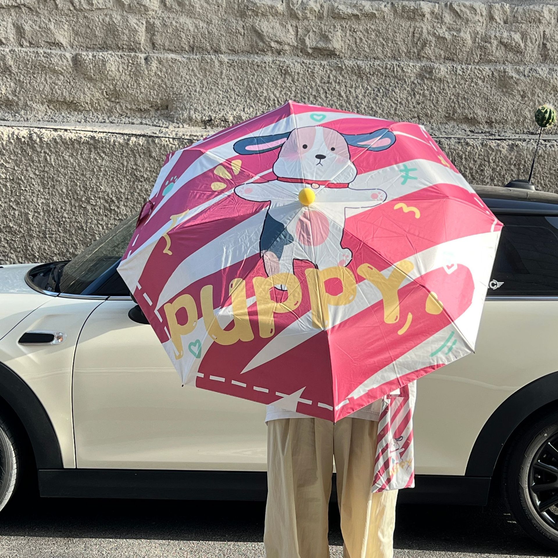 Diseñador de paraguas plegables para estudiantes anti-UV protección solar para mujeres sol y lluvia doble uso paraguas plegables al por mayor