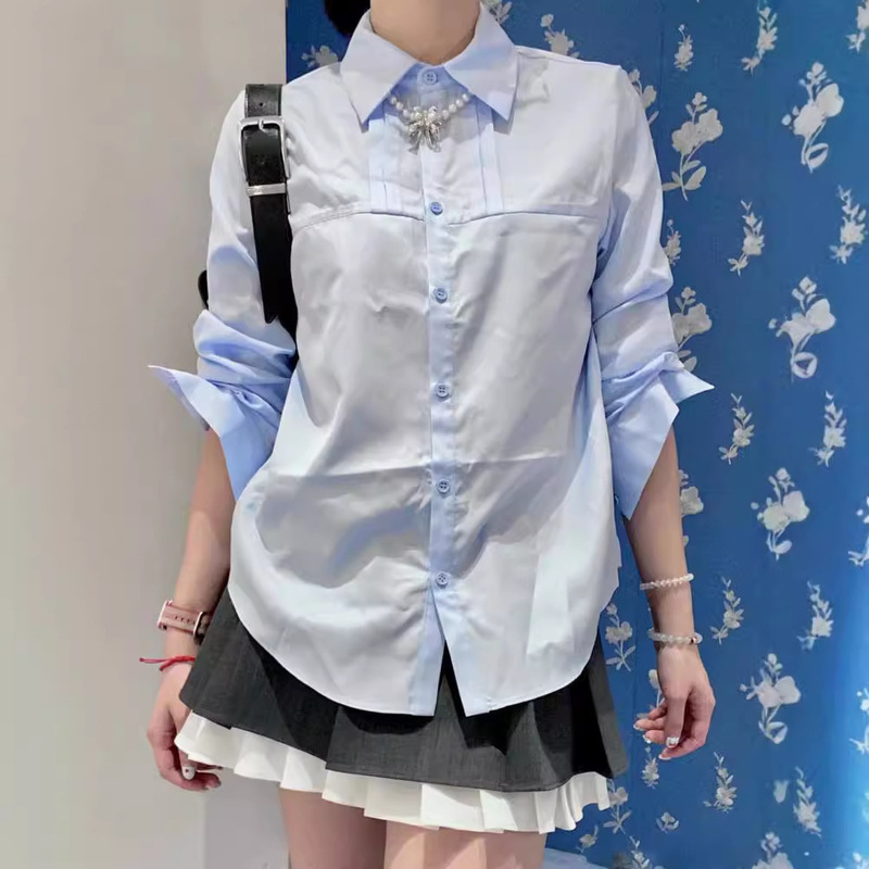 [Special Offer, No Returns or Exchanges] 50% off In-Stock White Personalized Simple Tucker Shirt