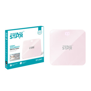 Winningstar Cross-Border Household Simple Portable Glass Panel Human Body Scale Battery Digital Weight Scale