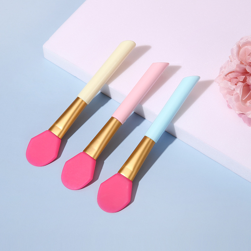 Fabricantes al por mayor cepillo de máscara de silicona cepillo de máscara de maquillaje cepillo de maquillaje de silicona blando ajuste de máscara de varilla DIY herramientas de maquillaje