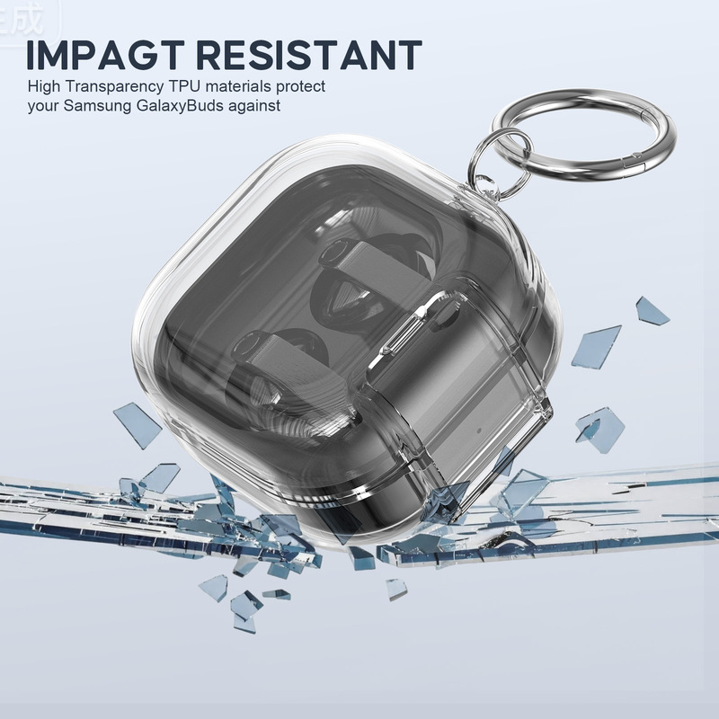 Suitable for Galaxy Buds4Pro Protective Case 2026 Samsung Earphone Case Transparent Buds4 Stand Type Protective Case Suitable for Galaxy Buds4Pro Protective Case 2026 Samsung Earphone Case Transparent Buds4 Stand Type Protective Case