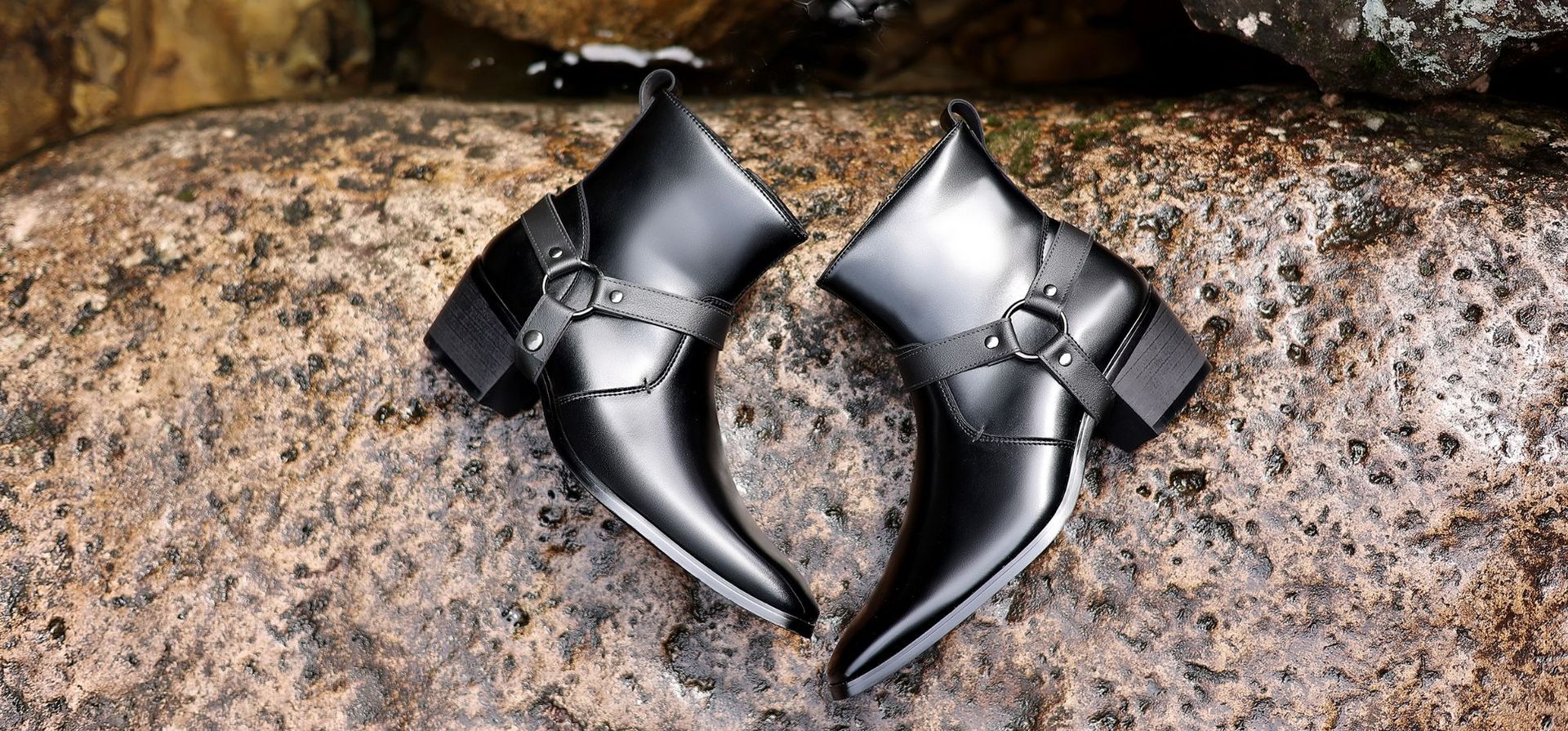 Autumn/Winter men's fashion zipper boots_vogvips.com
