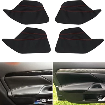Mitsubishi Outlander Special Door Panel Leather Car Door Armrest Leather Cover Interior Modification and Renovation Armrest Box Mat (Sürətlər qutusu və əl tormozu başlıqları)