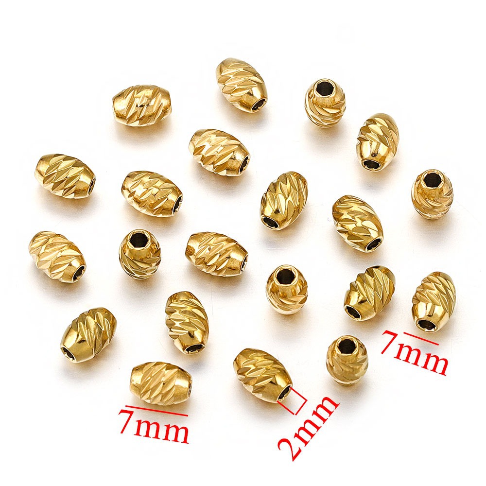 10 PCS/Package Diameter 5mm Hole 2~2.9mm 304 Stainless Steel Solid Color Polished Beads display picture 7