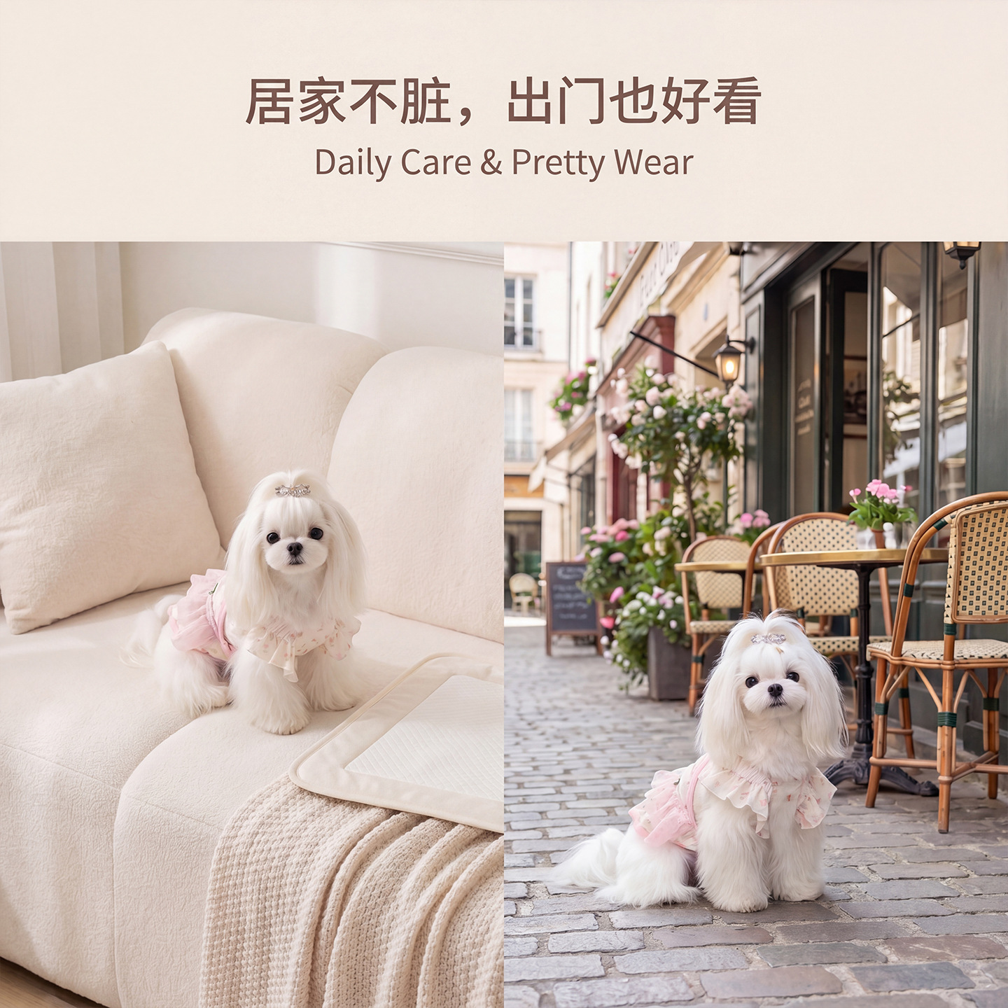 Nuevos pantalones de mascotas de leche dulce, cómodos, cortés con mascotas, anti-acoso, perras estro, machos image 4