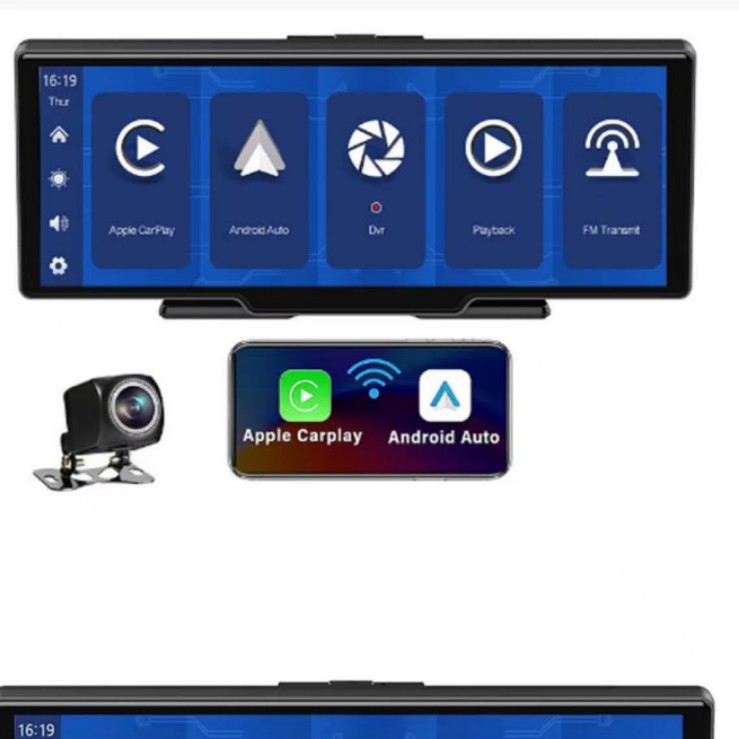 10.26inchcarplayディスプレイAndroidAuto携帯電話スクリーン投影Bluetooth/FM発行ドライブレコーダー