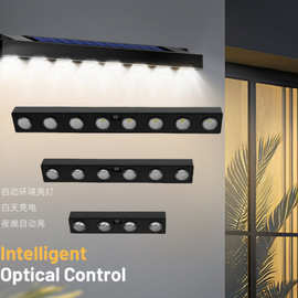 星战士跨境新款户外太阳能壁灯招牌灯 庭院照明灯外墙走廊楼梯灯