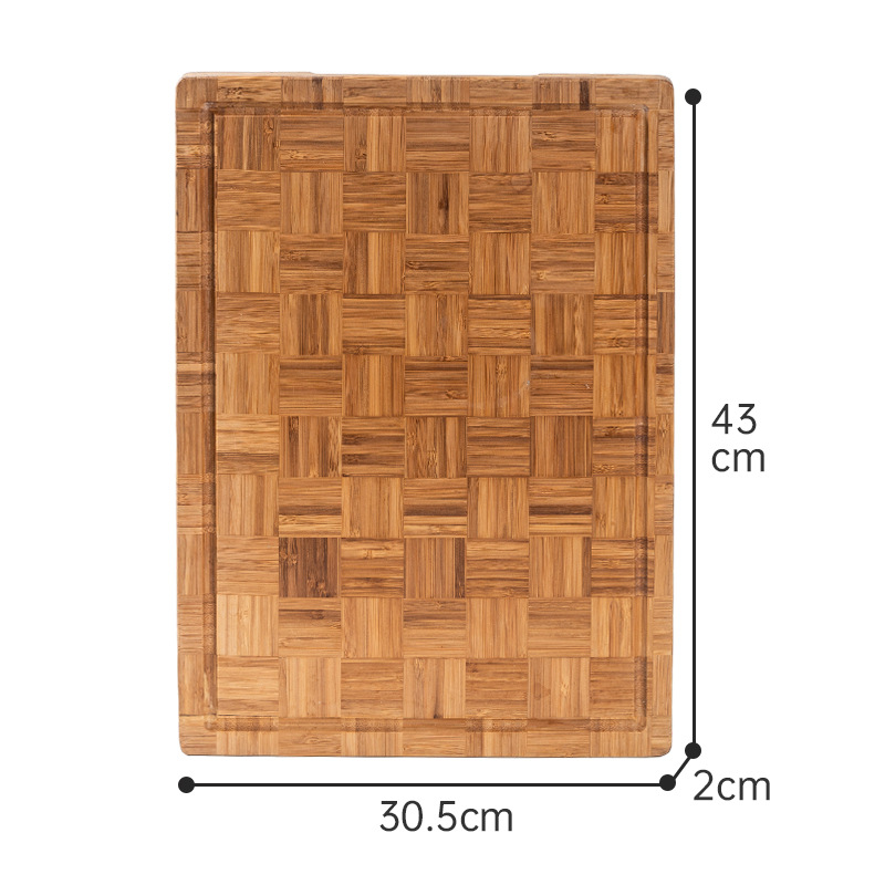 Tablero de ajedrez para el hogar, tabla de cortar de bambú, tabla de cortar de bambú creativa, tabla de frutas colgante, tabla de cortar con agujeros, tabla de cortar de bambú al por mayor