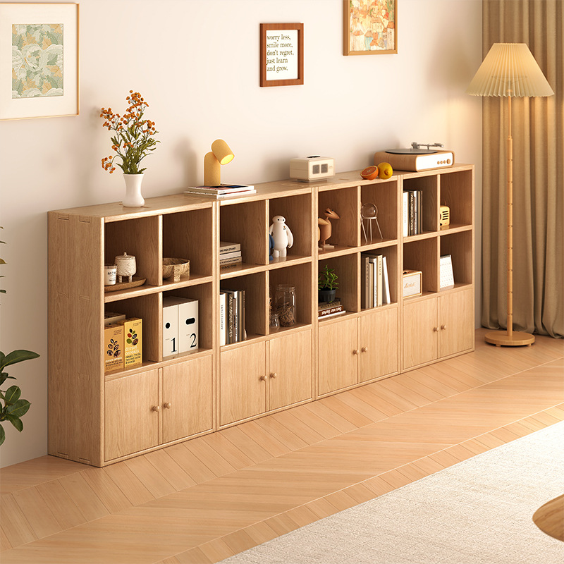 Gabinete bajo de madera maciza esquina de piso estantería estrecha gabinete lateral contra la pared estantería pequeña no ocupa espacio armario de almacenamiento simple