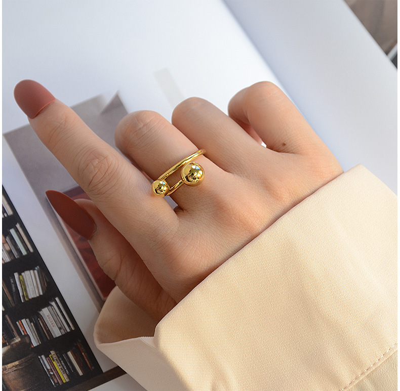 Vacuum Plating Gold Plating Process 18K Gold Plated Plating Material Wholesale Jewelry Fashion Solid Color 304 Stainless Steel 18K Gold Plated Plating Rings