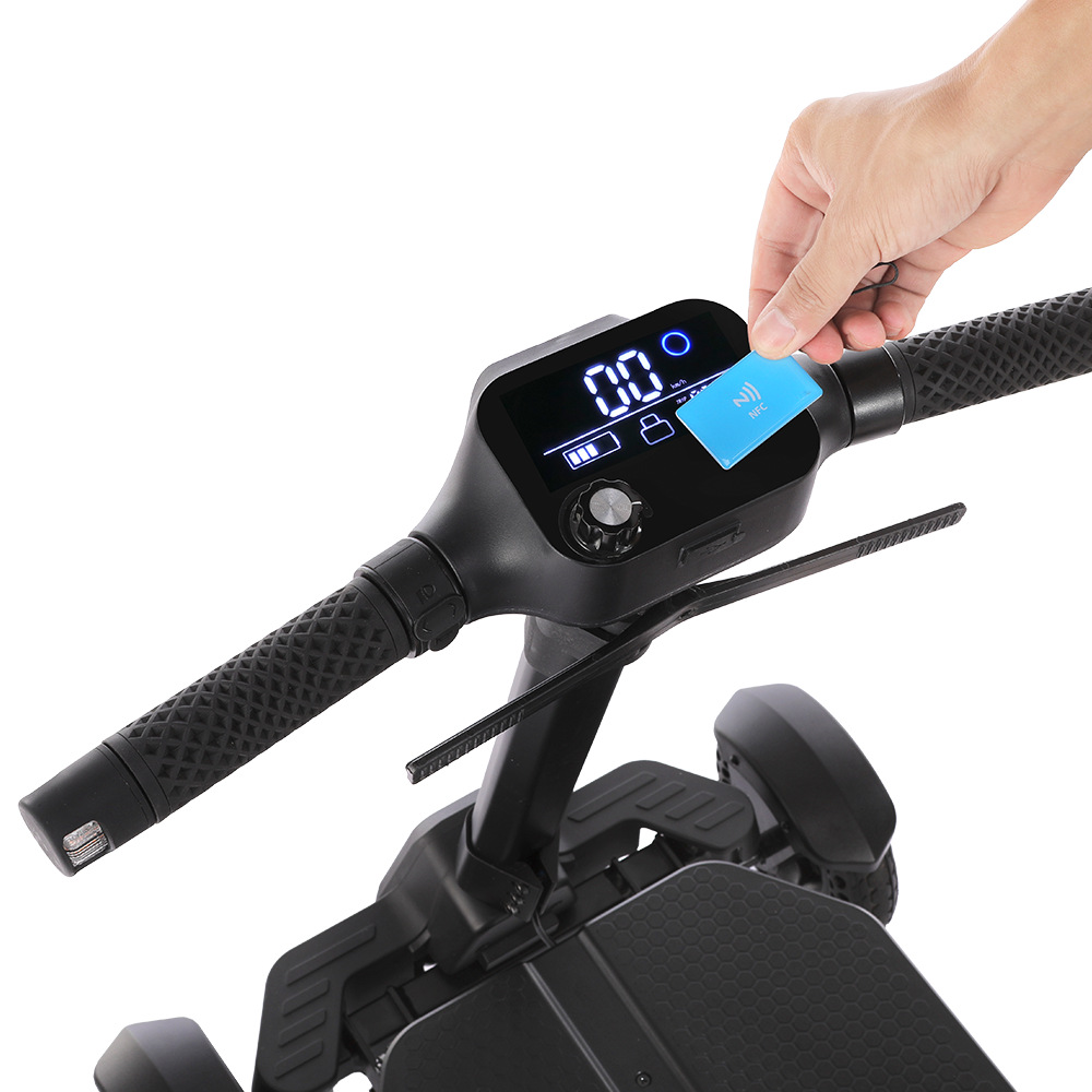 Foldable elderly mobility scooter, four-wheel electric portable elderly power-assisted vehicle, travel electric scooter, portable, auxiliary, lightweight