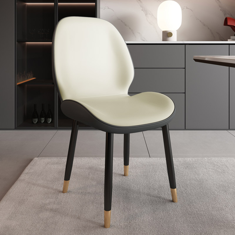 Butterfly Chair White Gray leather-Carbon Gold legs-wooden Soft bag